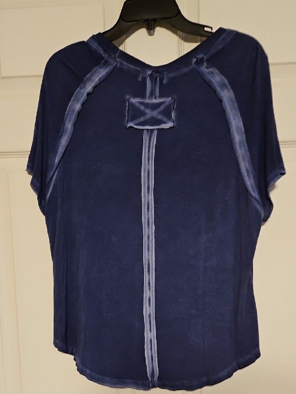 Zenana Outfitters Indigo Blue Short Sleeve Tee - Picture 12 of 13